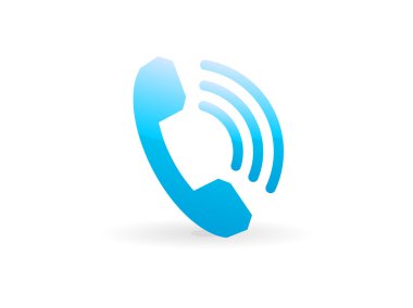 düz bir telefon simgesi