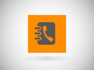 rehber kitap düz simgesi