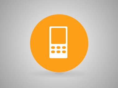 cep telefonu düz simgesi