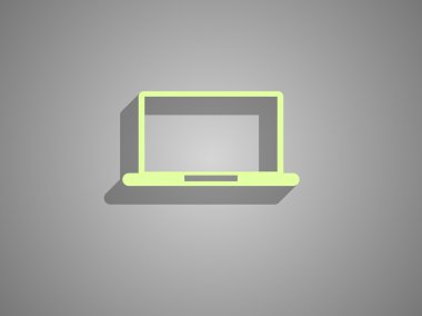 dizüstü düz simgesi