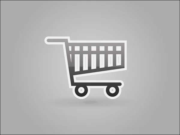 Icon of shopping cart — Stock Vector