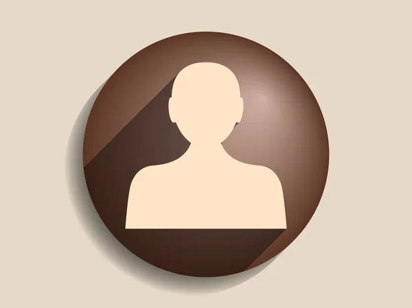 Icono plano de hombre de negocios — Vector de stock