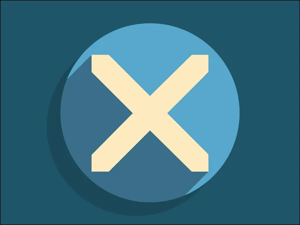 Flat icon of prohibit — Stock Vector