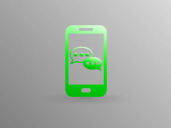 Icono de chat móvil — Vector de stock