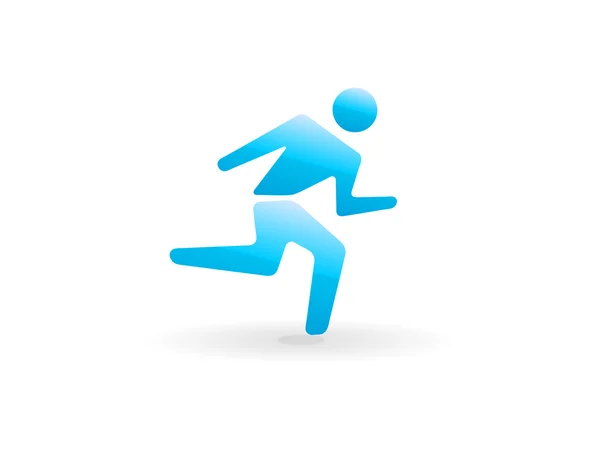 Icon of running man — Stock Vector