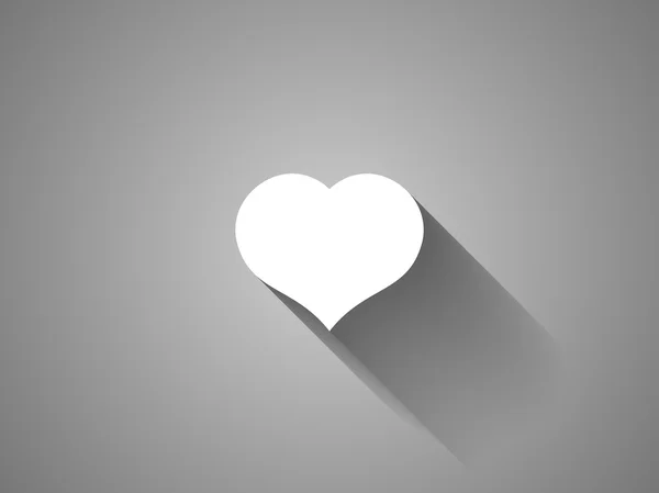 Flat ikonen för hjärtat — Stock vektor