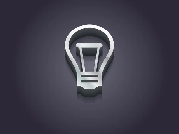 Icono plano de la idea — Vector de stock