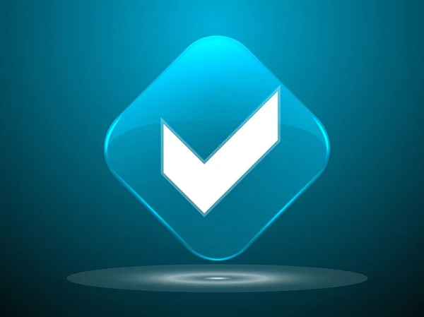 Flat icon of check box — Stock Vector