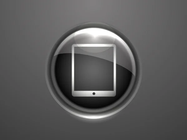 Icône plate du pavé tactile — Image vectorielle