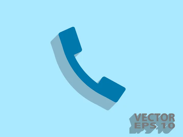 Flat icon of a phone — Stock Vector