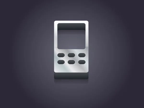 Icono plano del teléfono celular — Vector de stock