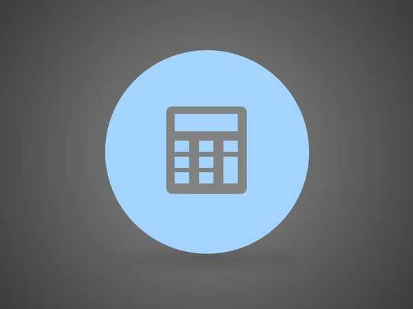 Flat icon of calculator — Stock Vector