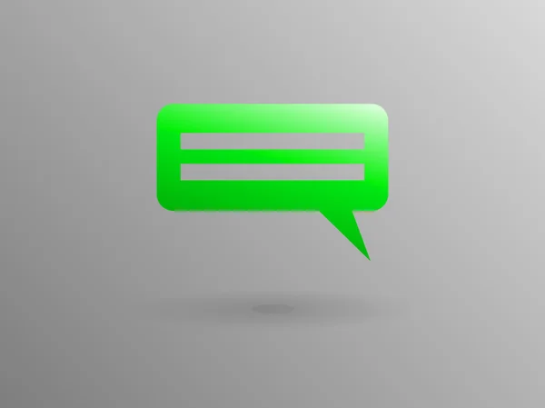 Icono plano de una comunicación — Vector de stock