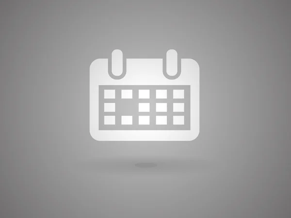 Icono plano del calendario — Vector de stock