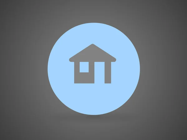 Icono plano de una casa — Vector de stock