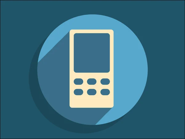 Fast ikon på mobiltelefon – stockvektor