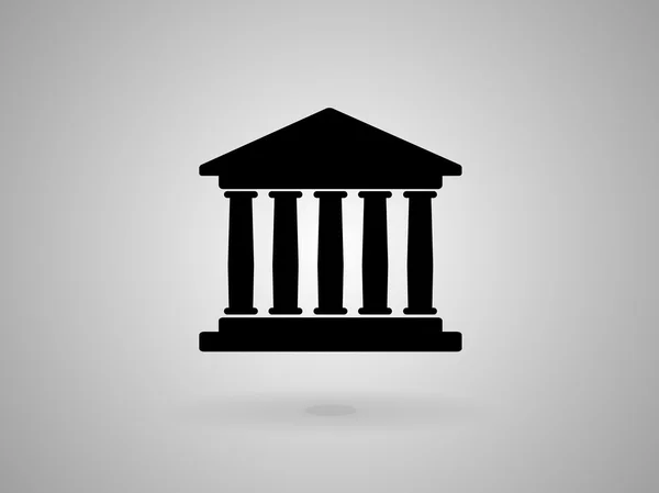 Pictogram van bank gebouw — Stockvector