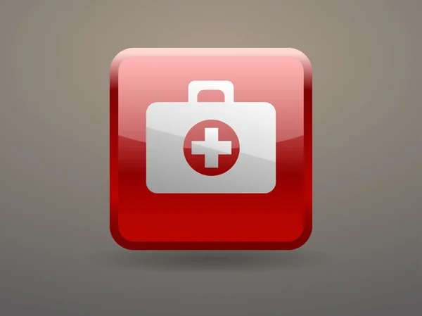 Płaski ikona ambulanse — Wektor stockowy
