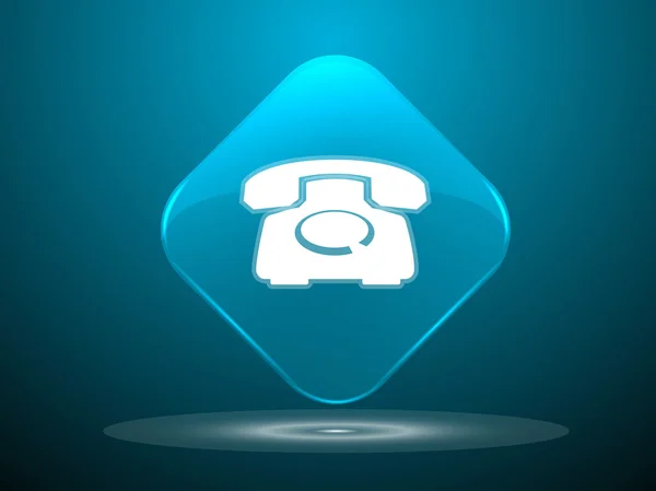 Płaski ikona telefonu — Wektor stockowy