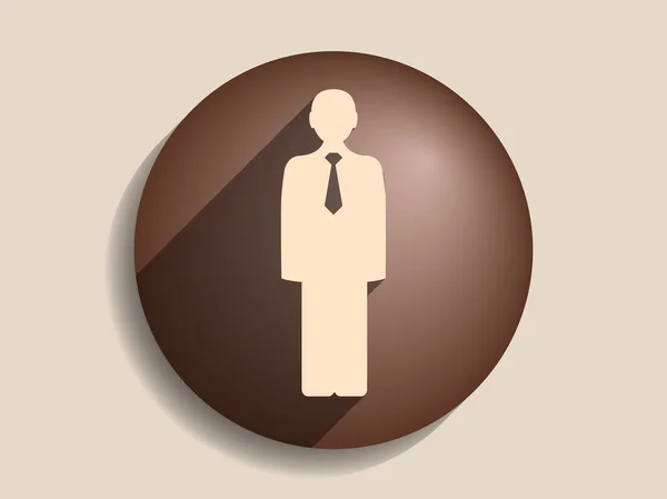 Icono de hombre de negocios — Vector de stock