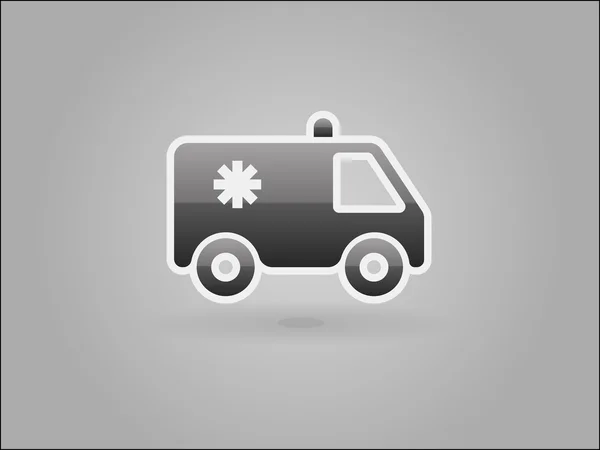 Ploché ikony ambulance — Stockový vektor