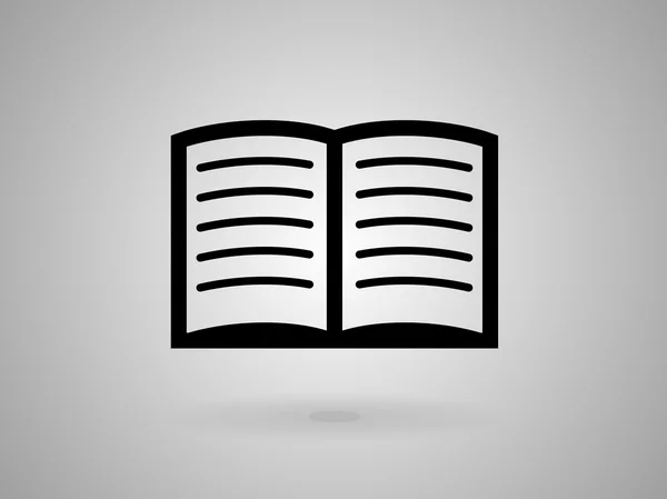 Platte pictogram van boek — Stockvector