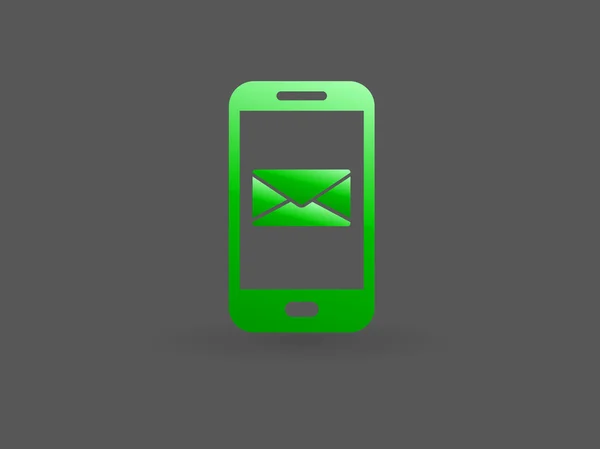 Icono de correo móvil — Vector de stock