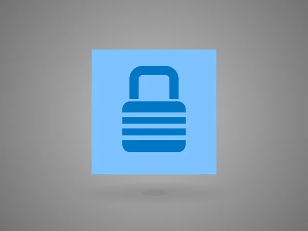 Flat icon of lock — Stock Vector