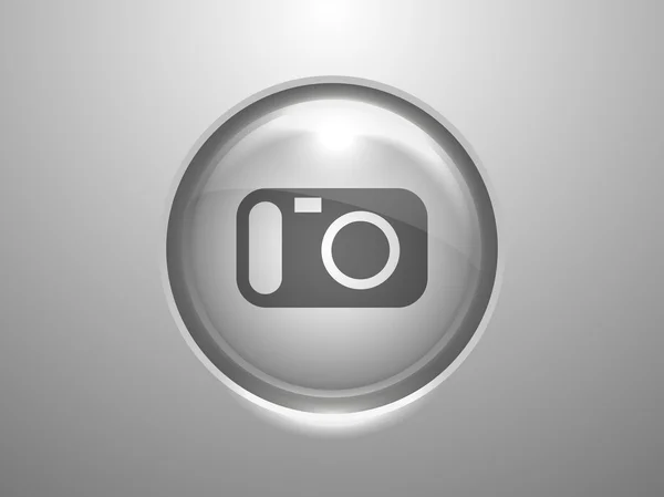 Plochý ikona fotoaparátu — Stockový vektor