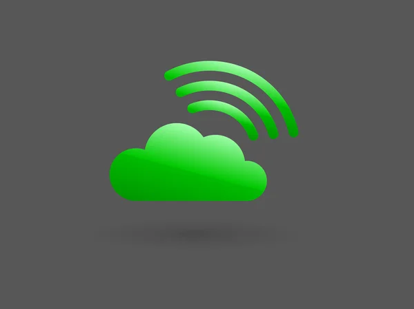 Icône plate de Cloud — Image vectorielle