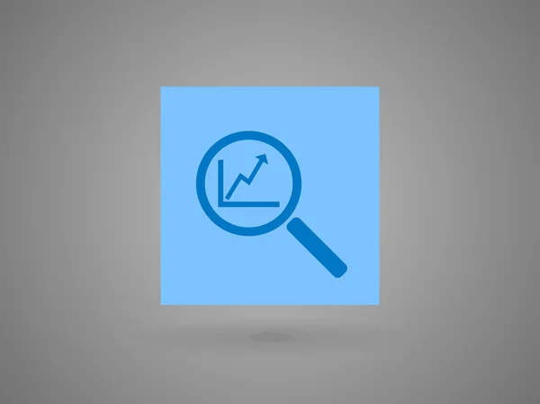 Seo icon mit Diagramm — Stockvektor