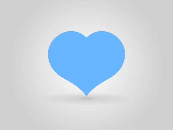 Platte pictogram van hart — Stockvector
