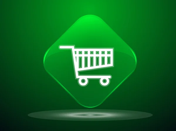 Icône panier Shoppind — Image vectorielle