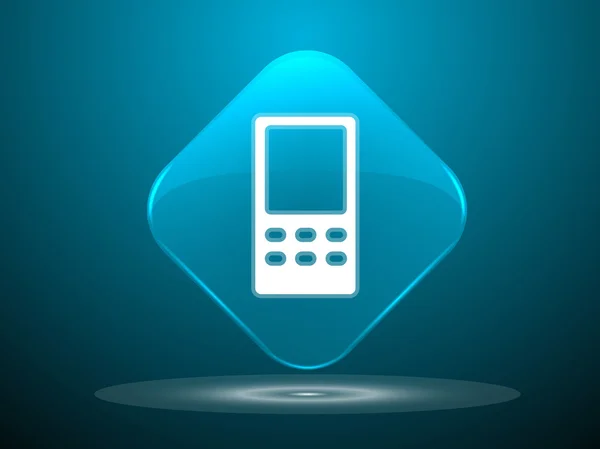 Lapos ikon-ból cellphone — Stock Vector