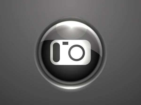 Icono plano de una cámara — Archivo Imágenes Vectoriales