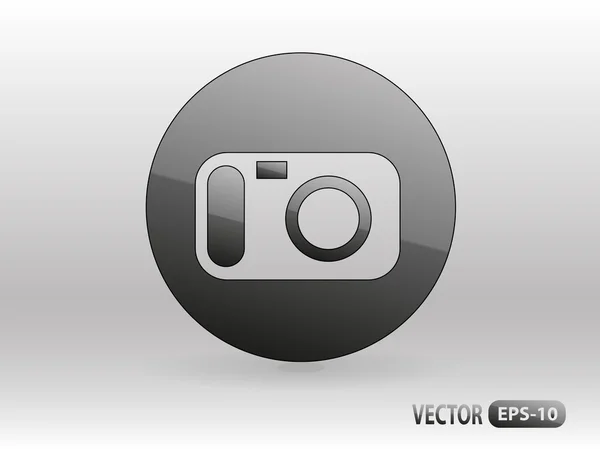 Flat icon of a camera — Stock Vector