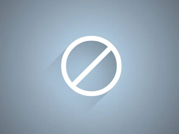 Flat ikonen för förbud — Stock vektor