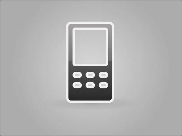 Platte pictogram van cellphone — Stockvector