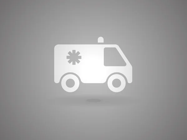 Ambulans düz simgesi — Stok Vektör