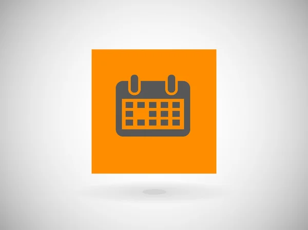 Icono plano del calendario — Vector de stock