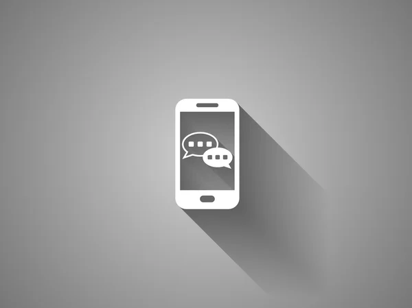 Mobile babbelen pictogram — Stockvector