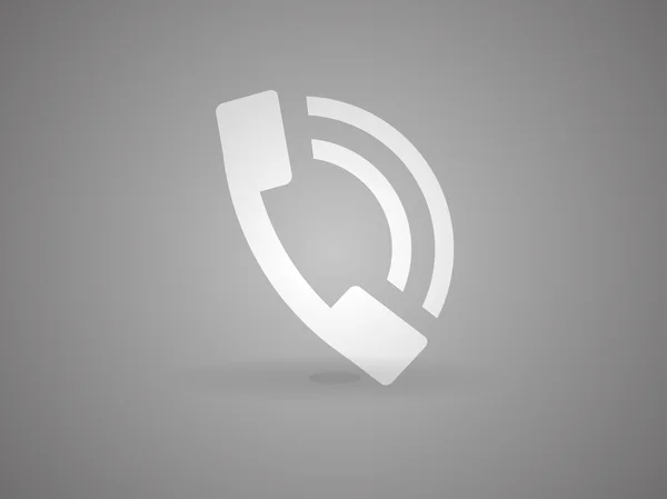 Icono plano de un teléfono — Vector de stock