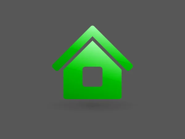 Плоска ікона будинку — стоковий вектор