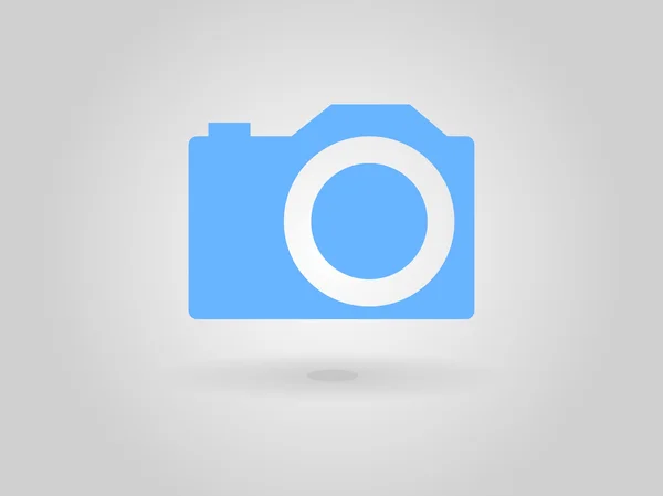 Platte pictogram van een camera — Stockvector