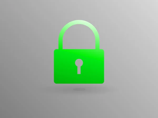 Flat icon of lock — Stock Vector