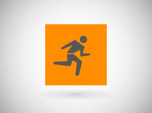 Icon of running man — Stock Vector