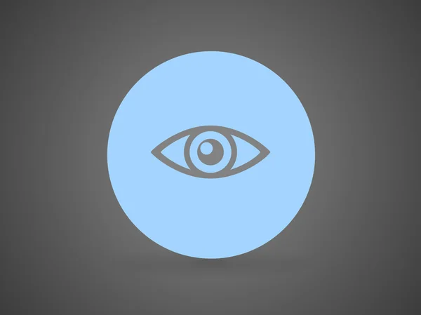 Flat icon of eye — Stock Vector