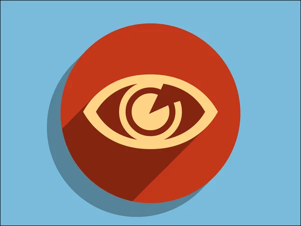 Плоская иконка надзора — стоковый вектор
