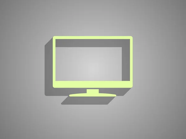 Płaski ikonę monitora — Wektor stockowy