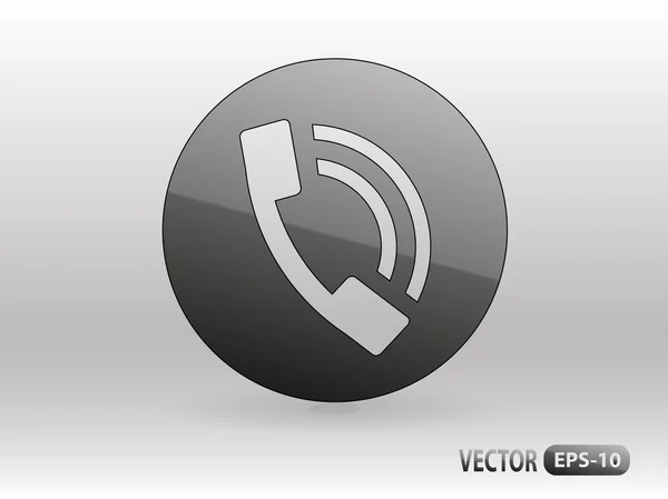 Icono plano del teléfono — Archivo Imágenes Vectoriales